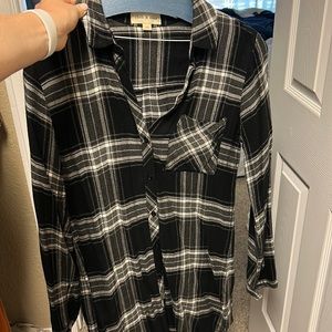 Cloth & Stone plaid shirt dress — worn twice.